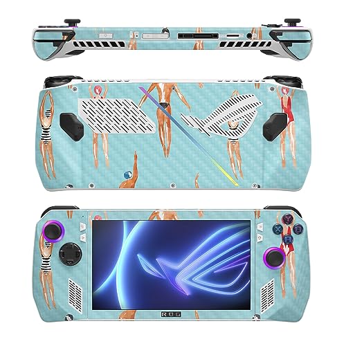 Image of MightySkins Carbon Fiber Skin Compatible with Asus ROG Ally - Upstream | Protective, Durable Textured Carbon Fiber Finish | Easy to Apply, Remove, and Change Styles