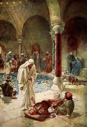 Tableaux Jésus et l'homme malade par William Brassey Hole déco 60x90cm