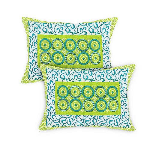 Image of RajasthaniKart Pure 100% Cotton Double Bed Sheet with 2 Pillow Covers (Bedsheet for Double Bed Cotton, Green, 5279)