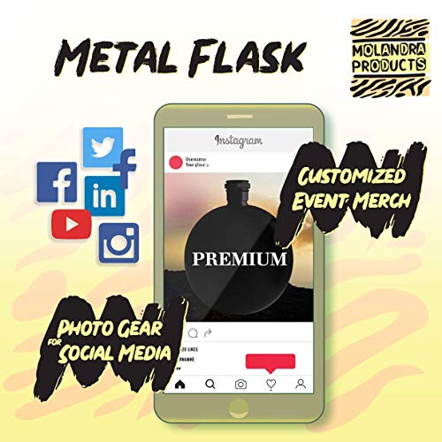 Tiktok Famous - 5oz Round Alcohol Drinking Flask, Black - Image 6