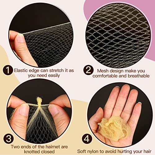 Kireida® Set di 20 retine per capelli invisibili