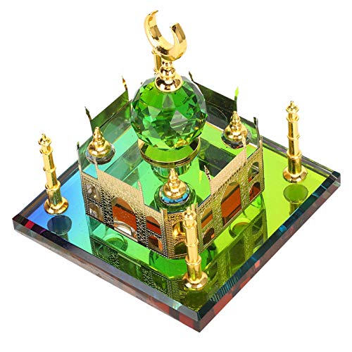 EVTSCAN Taj Mahal miniatuurdecoratie moslim Ti Crystal Souvenir Replcia-moskee Indiaas gebouw