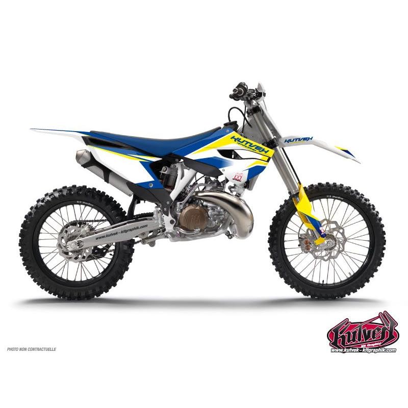Kit déco moto cross Assault Husqvarna TC 250 vinyle épais anti-rayures Kutvek