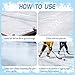 HFYZZ 26.2 x 34.4 FT White Plastic Ice Rink Liner - 6 Mil Replacement Ice Skating Rink Plastic Sheeting for Backyard, DIY Backyard Ice Rink Liner for Ice Skating Training Hockey Practice
