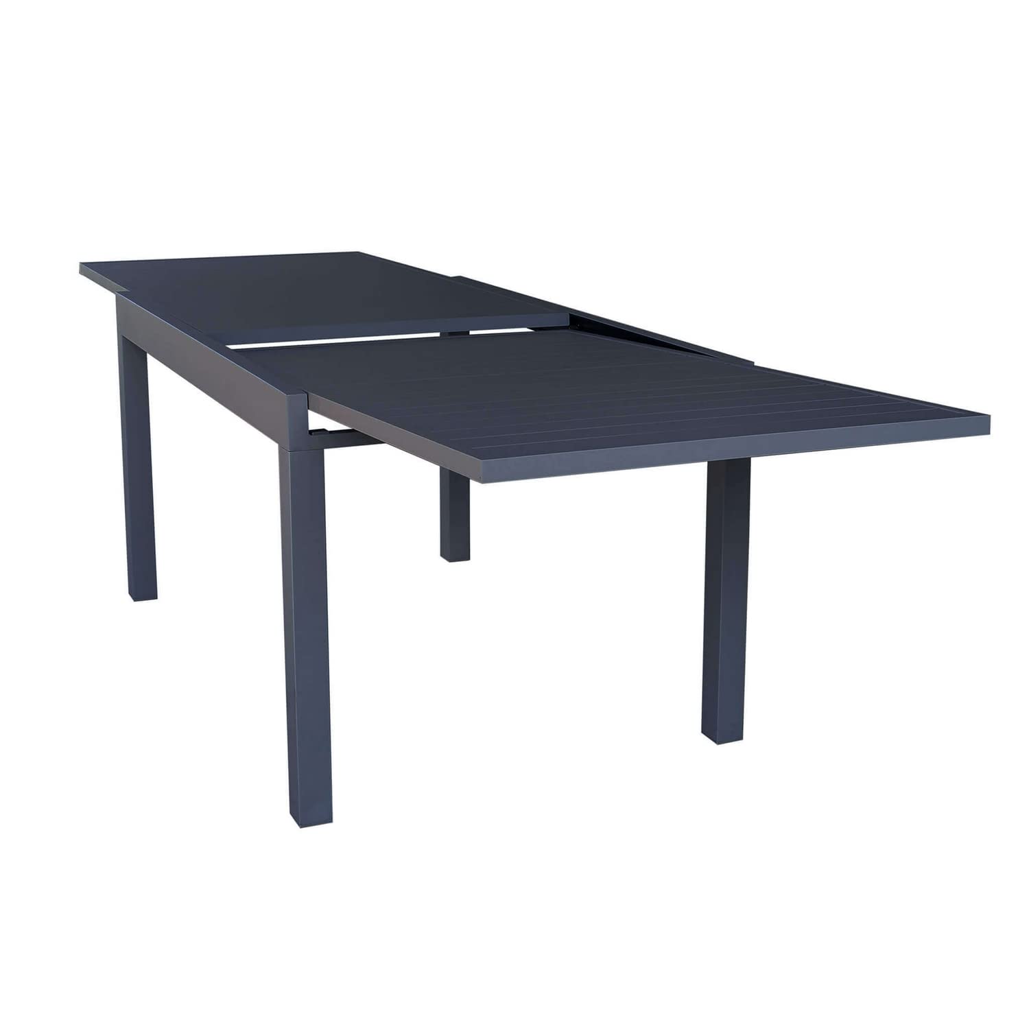 Cosma Tavolo per arredo esterno giardino allungabile con struttura e piano in alluminio 135/270x90x75h cm colore Antracite mod. Hawaii