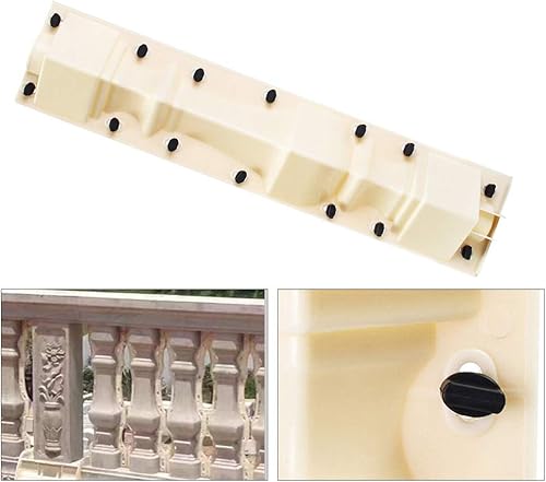 Miniatura 2 de Moldes de barandilla de cemento romano, 2 moldes delanteros y traseros de 27.6 in, molde de balaustradas de columna de bricolaje, balaustradas para