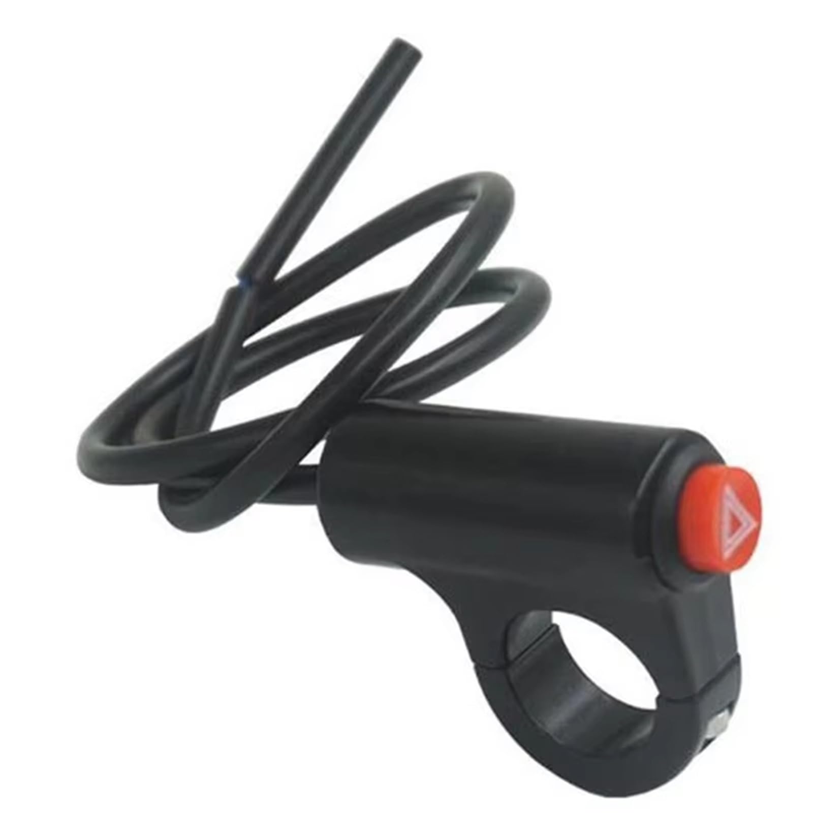Interruptor Luz Intermitente Motocicleta Interruptor Luz Emergencia Botón Advertencia Doble Destello Interruptor Luz De Señal Emergencia Modificado Vehículo Eléctrico botón de Arranque Moto(A1)