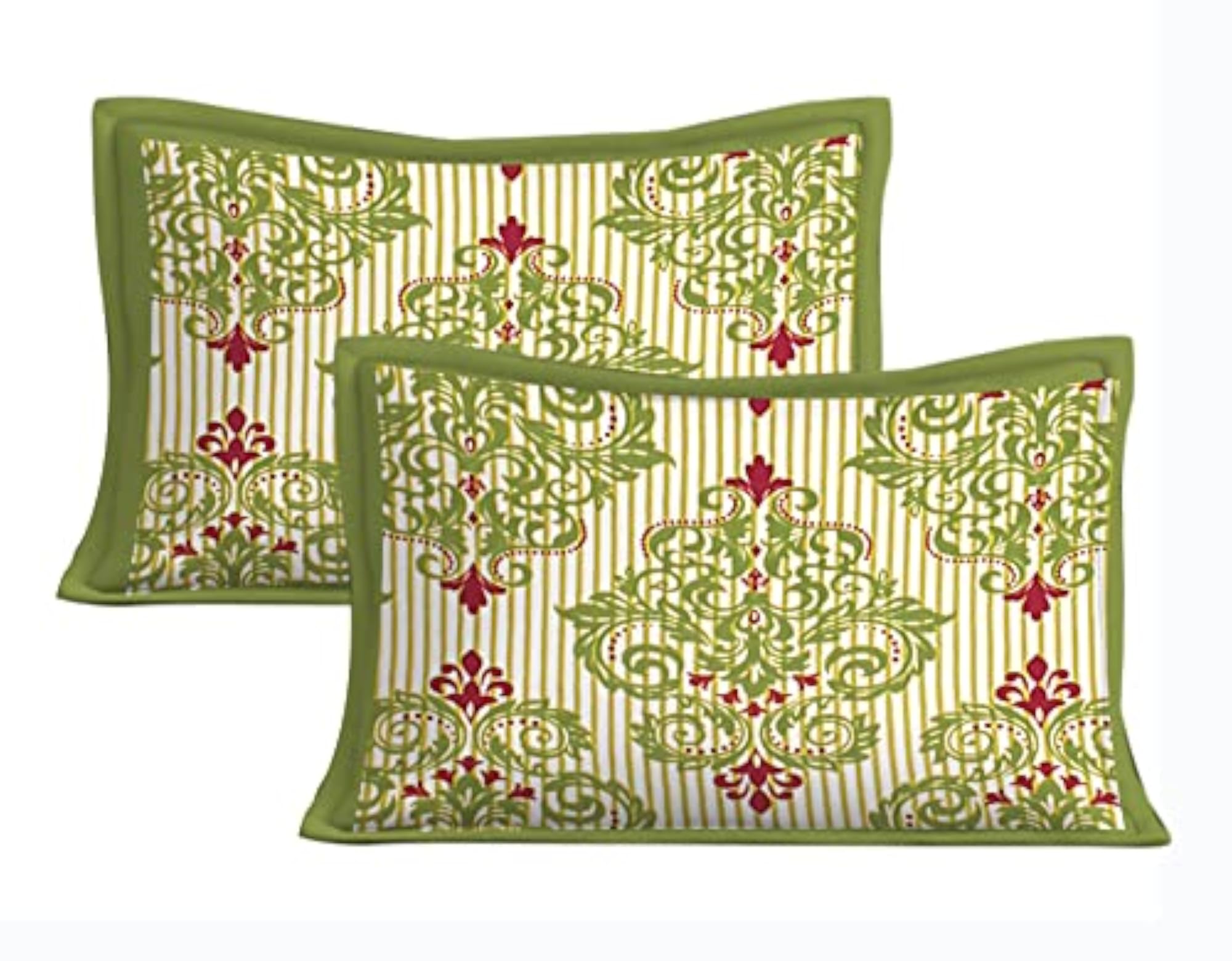 100% Cotton Rajasthani Jaipuri King Size Bedsheet with Pillow Covers