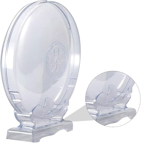 Miniatura 3 de Hemoton Caja de almacenamiento transparente de la torta del té Puerh, recipiente de Gong Fu Puer, soporte de almacenamiento de platillo de té,