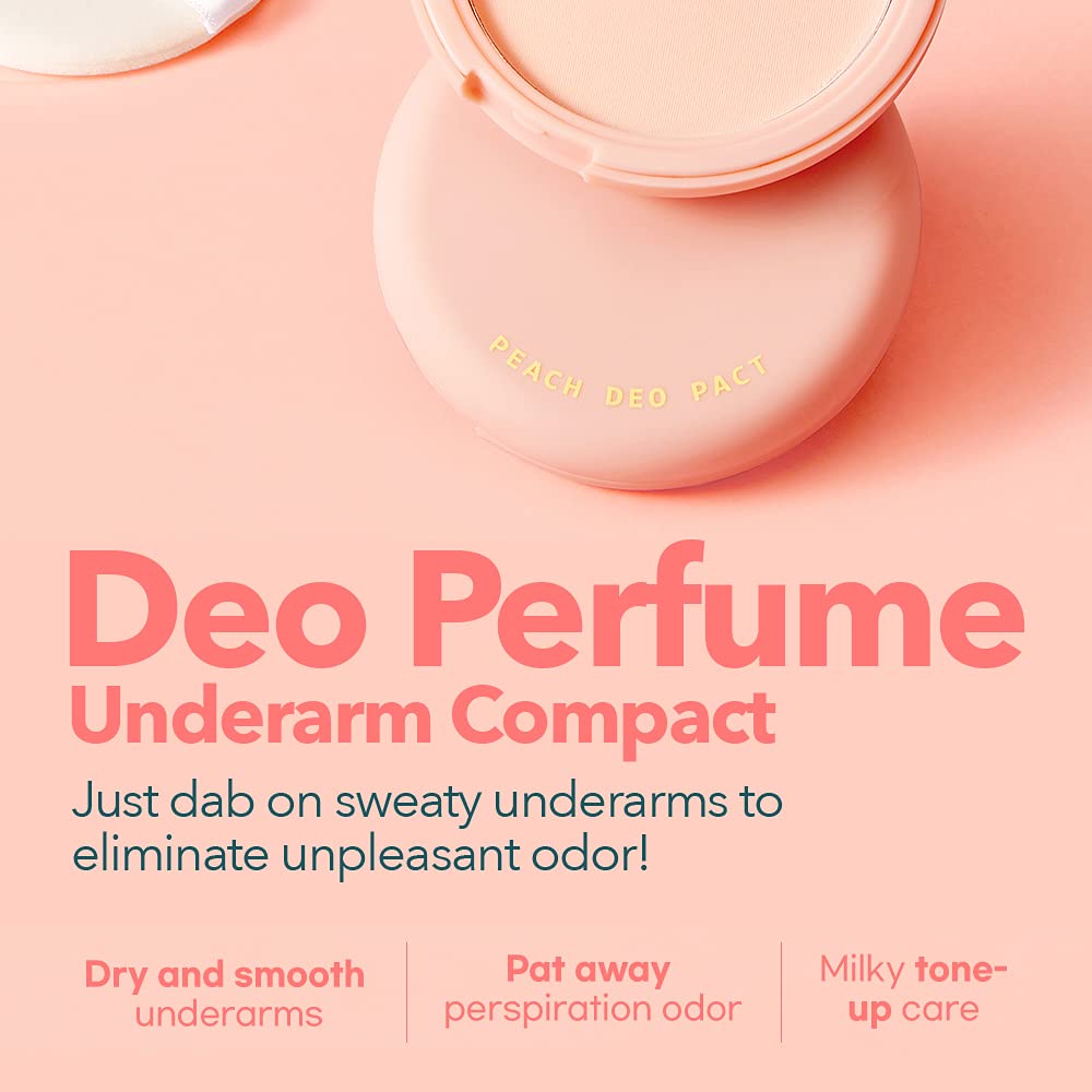 SO NATURAL PEACH DEO PACT - Deodorant perfume peach-fragrance compact powder