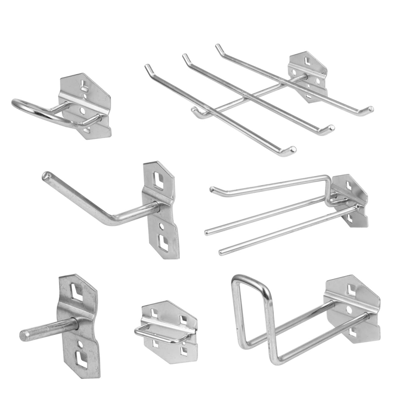 Healeved 7pièces Support De Rangement Pour Outils Crochets u Et Droits Pour Garage Et Atelier