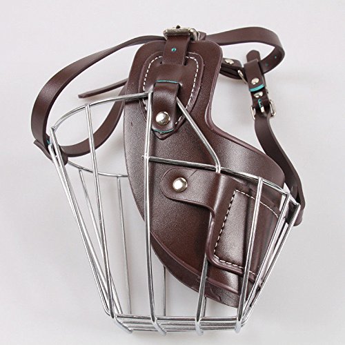 Steel Dog Muzzle XXL Imported Good for All Large Breed Dogs with Soft Leather Strap Double Extra Large... (B079M69JXN) Amazon Price History, Amazon Price Tracker