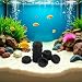 Myuiao 10 Pcs Black Aquarium Air Pump Diaphragm, Aquarium Diaphragm Air Pump Accessories EPDM Rubber Oxygen Pump Replacement Parts for Aquarium Fishing Oxygen Pump,Aquarium Pumps and Filters