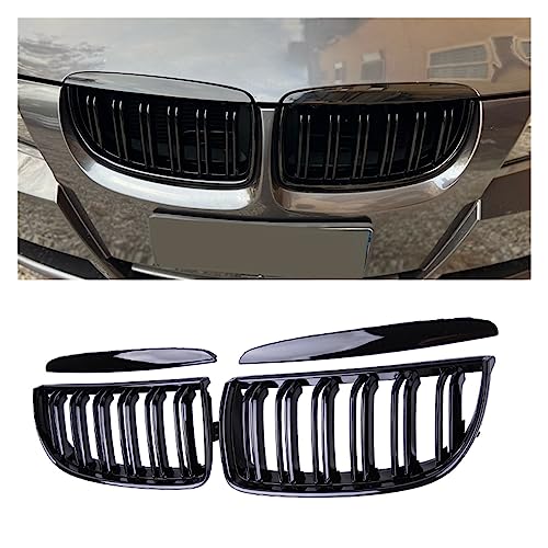 Parrillas parachoques delantero para E90 E91 Serie 3 335i 2005-2008, rejilla grill de recambio 4