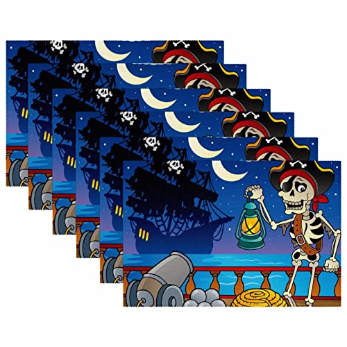 Set de table pirate résistant à la chaleur et antidérapant pour table enfant - 6