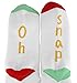 Tree Buddees Unisex Adult - Oh Snap! Funny Gingerbread Man Christmas Socks