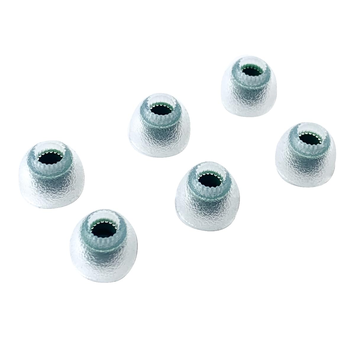 TANGZU Tang Sancai Balanced Bore Eartips, Medical Grade Hypoallergic Silicone in-Ear Monitor Ear Plugs for in-Ear Earphone, Replacement Earbuds Tips, Green, M, 3 Pairs