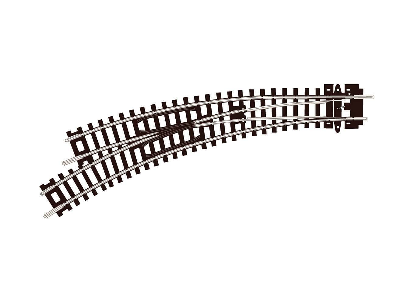 Peco Left Hand Curved Turnout