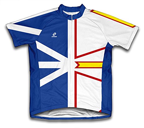 ScudoPro Newfoundland and Labrador Short Sleeve Cycling Jersey for Women - Size M White