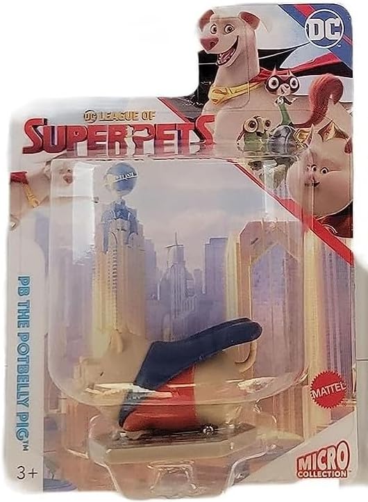 Miniatura 4 de Mattel League of Super Pets - Juego completo de 5 figuras de acción micro con Krypto, Ace, Merton, PB y Chip