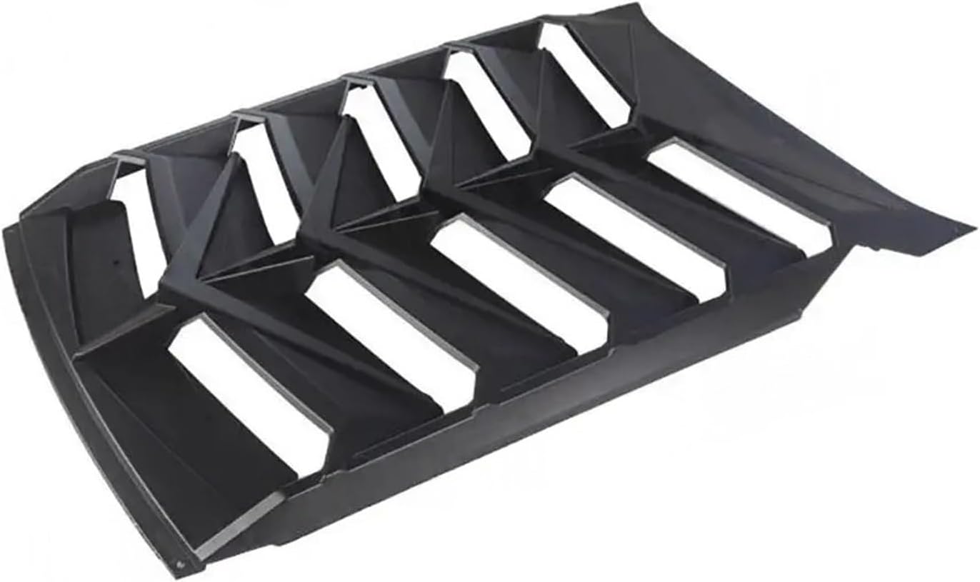 Car Rear Window Louver Body Kits Compatible With Ford Mustang 2015-2022 Air Outlet Shutter Grill Frame(Matte Black)