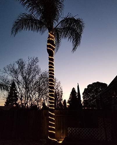 Image of XERGY 15 Meter LED Rope Light - 120 LEDs /M Waterproof Flexible Decorative Lights for Home, Garden, Balcony, Party, Wedding & Festival Decoration Warm White
