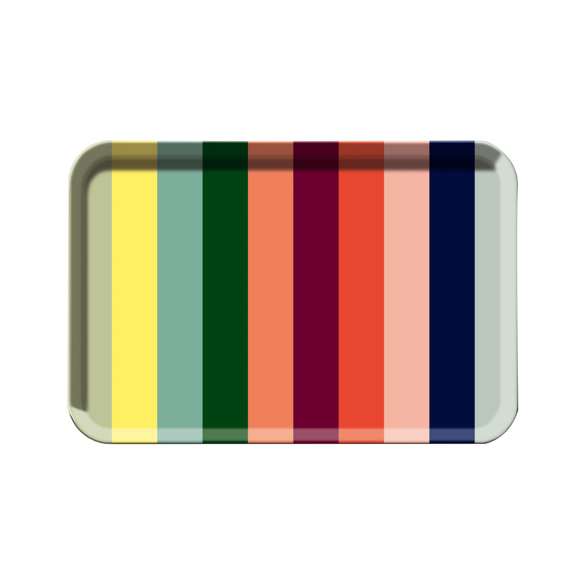 REMEMBER Vassoio Lorenzo, larghezza 45 x profondità 29,5 x altezza 2 cm, in melamina, vassoio da portata dal design colorato, vassoio decorativo per bevande, snack o colazione