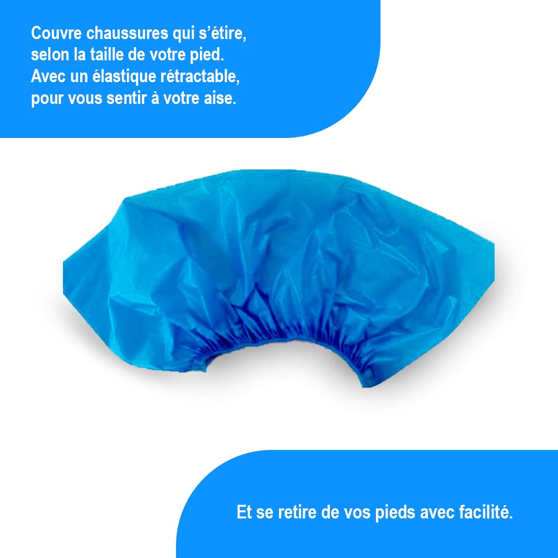 CPE couvre chaussure, 1000 pièces, Surchaussures jetable plastique 3g