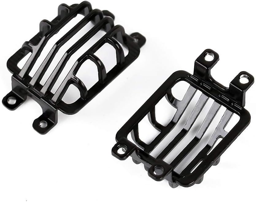 Metal Front Rear Light Cover Protective Shell for 1:10 RC Crawler Traxxas TRX4 G500 TRX6 G63 Upgrade Parts - 6Pc Set