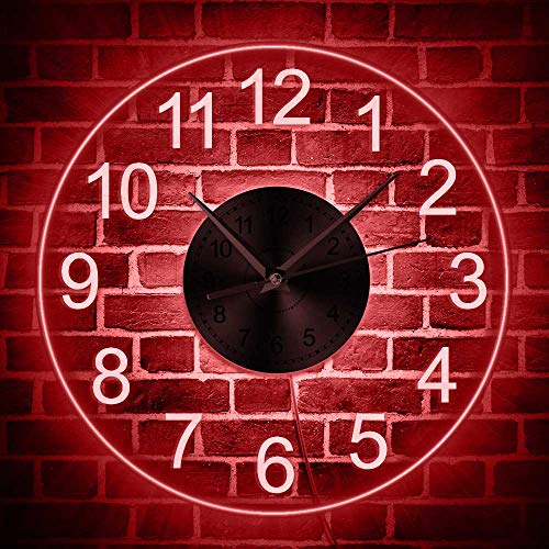 12 Acrylic LED Color-Changing Wall Clock