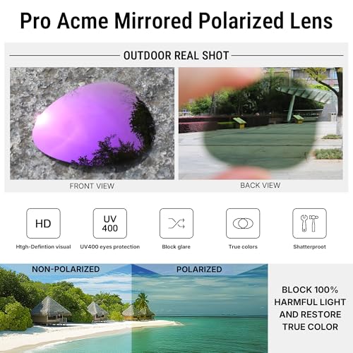 Image of Pro Acme Aviator Sunglasses for Men Women Classic Polarized UV400 Protection
