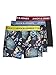 Produktbild JACK & JONES Herren Jacflower Bird Trunks Pack of 3 Noos Boxershorts, Surf The Web/Detail:black - Black, XL EU