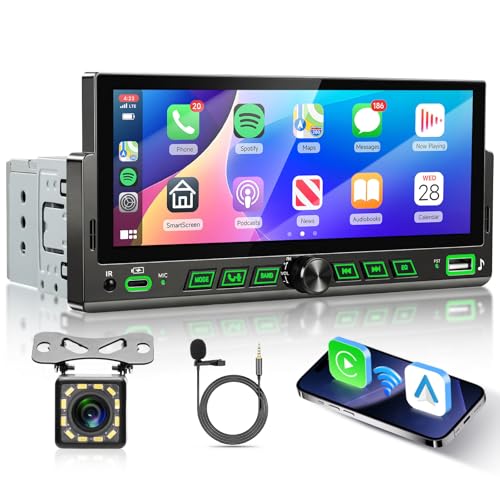 Estéreo para auto con pantalla táctil 6.86" y Bluetooth miniatura 1