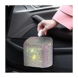 【Perfektes Design】: Diamantgeschliffenes Oberflächendesign, neues strassbesetztes Tassendesign, einfach und großzügig, sehr modisch. Wenn die Sonne scheint, das Gold glitzert, fügen Sie einen anderen Stil zu Ihrem Auto, legen Sie es im Auto oder auf dem Schreibtisch ist eine helle Landschaft. Es ist das beste Geschenk für Frauen und Mädchen.