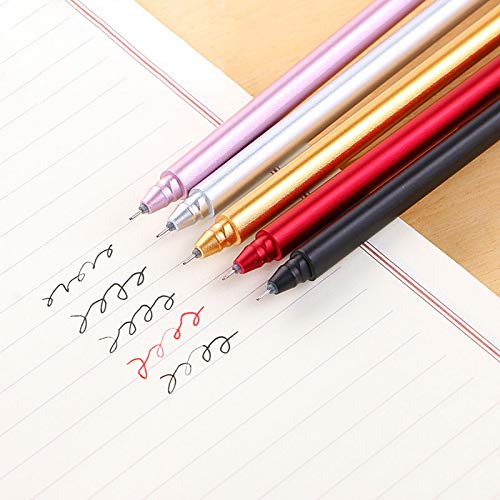 6 Pezzi /scatola Penna A Sfera Cancellabile A Clic , Penna Gel Per Scrtura Fluida E Asciugatura Rapida , Set Di Ricariche Nere Da 0,5 Mm , Adatto Per Penne Da Cancellare