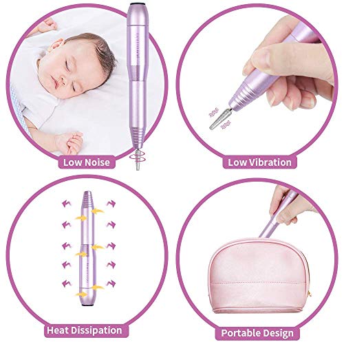Elektrische Nagelfräser Professional 25000 U/min Tragbare Maniküre Pediküre Polierform Werkzeuge Efile Elektrische… – Bild 7