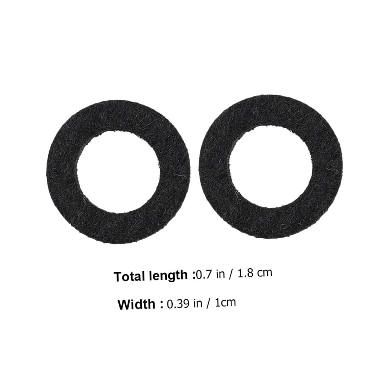 Toddmomy Trumpet Parts 20pcs Felt Pads Washers Mats for Trumpets Trombones French Horns