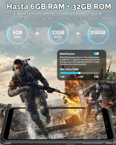 Miniatura 2 de Ulefone Armor X12 Teléfono Móvil Resistente 2024 Android 13, Teléfono Todoterreno 6gb 32gb 256gb Sd , Smartphone Impermeable 5,45 Hd, 4860mah Batería, 13mp 8mp, Teléfono Doble 4g Nfc Gps Otg
