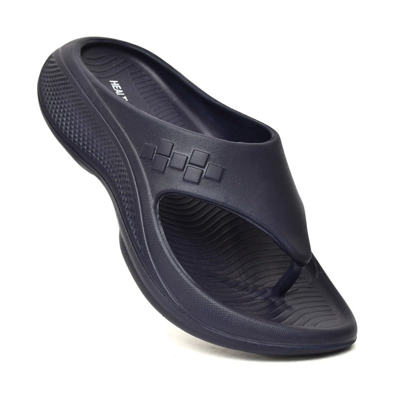 Image of HEALTH FIT Super Soft Ortho Care Bounce Back|Anti-Skid & Comfortable Stylish Light weight |Waterproof Slipper for Daily Use| Flexiable for Men's HF11 Light Grey
