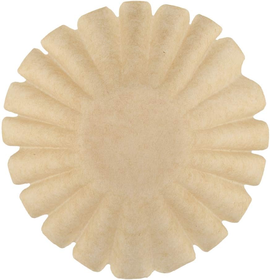 Paper Coffee Filter, Cake Shape Coffee Filter Paper Disposable Wood Fiber Coffee Filter Replacement 50pcs (1#): Home & Kitchen