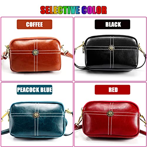 Vrouwen kleine crossbody tas echt lederen portemonnee casual designer schoudertas met grote capaciteit voor dames - Image 8