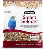 ZuPreem Smart Selects Bird Food for Small Birds, 2 lb - Everyday Feeding for Parakeets, Budgies,...