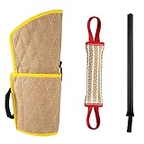 Dog Training Bite Sleeve,Dog Training Arm with Whip Agitation Stick,Double-Layer Dog Bite Sleeve,Pro
