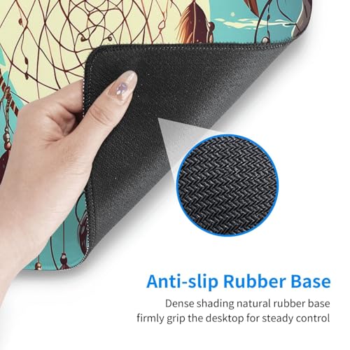 Tapis de souris de jeu antidérapant avec bords cousus durables - 4