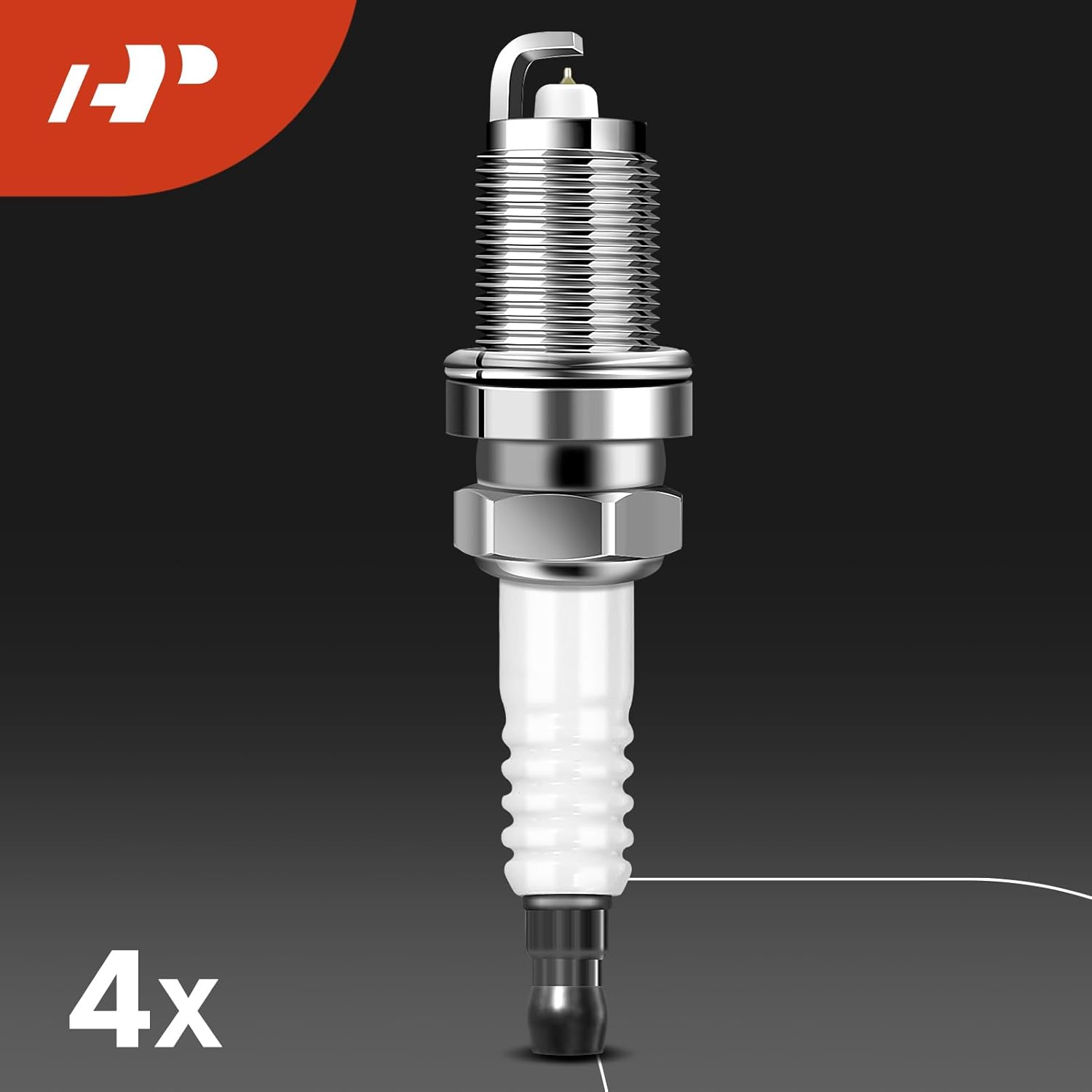 A-Premium 1x Ignition Coil Pack and 4x Iridium Spark Plugs Compatible with Chevrolet Aveo 2009-2011, Aveo5 2009-2011 & Suzuki Suzuki+ 2009 & Pontiac G3 2009-2010, G3 Wave 2009, 1.6L