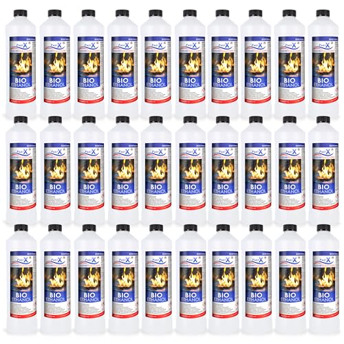 Fast X Bio Ethanol 30x1L - 100% Natürlich, für Ethanol-kamine &...