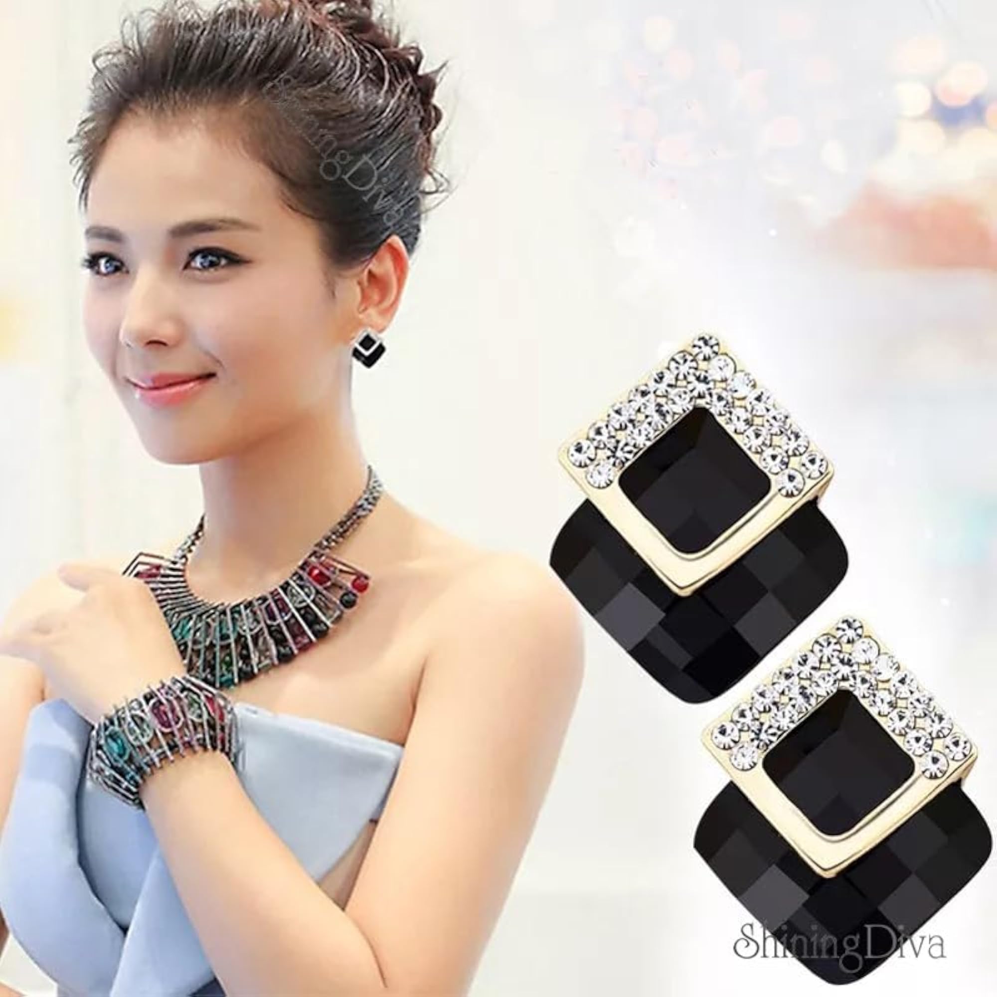 18k Gold Plated Austrian Crystal Earrings