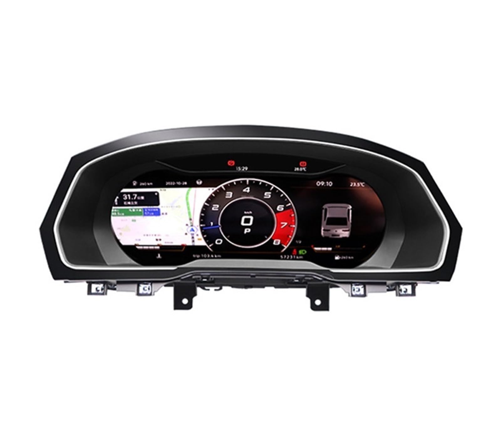 DGOINGPI Boost Gauge 12.3'' LCD Digital Cluster Fit for Volkswagen Fit for Passat B8 CC Variant 2017 18 19 20 21