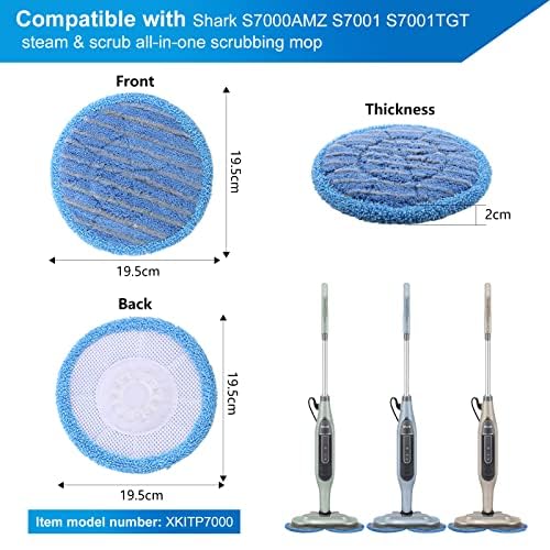 Image of AIR U+ 6 Pack Steam Mop Replacement Pads for Shark Steam & Scrub Mop
