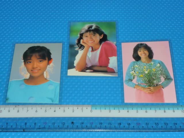 Amazon.co.jp: 昭和 早見優 ラミネートカード 3枚 当時物 昭和アイドル